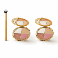 2 eyeshadow palettes + Give 1 makeup brush - Each $22.56